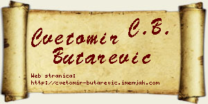 Cvetomir Butarević vizit kartica